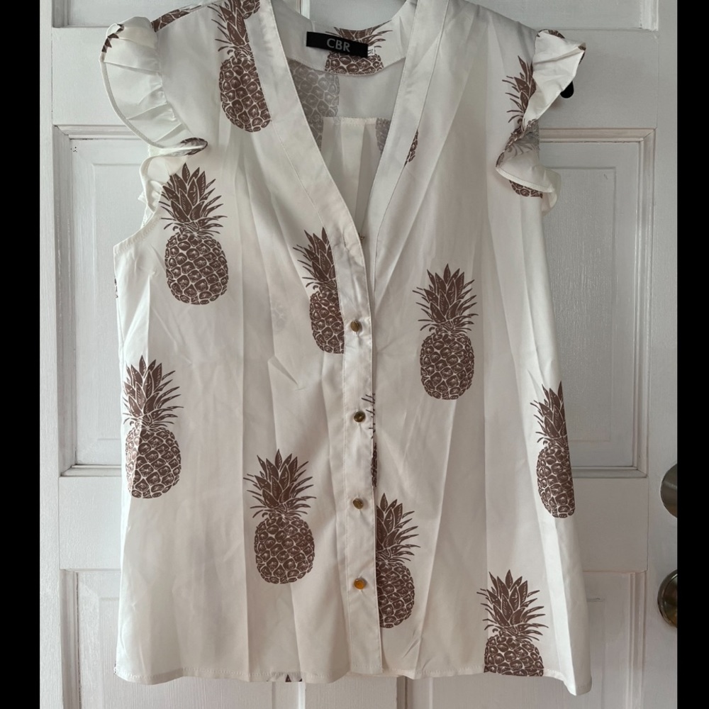 Pineapple tank button down